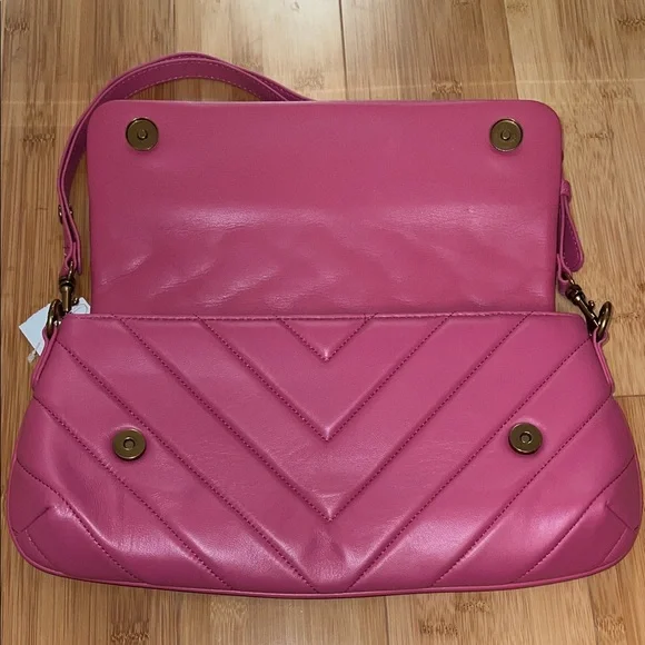 Kurt Geiger Leather Long Kensington Shoulder Crossbody Bag - Picture 5 of 11